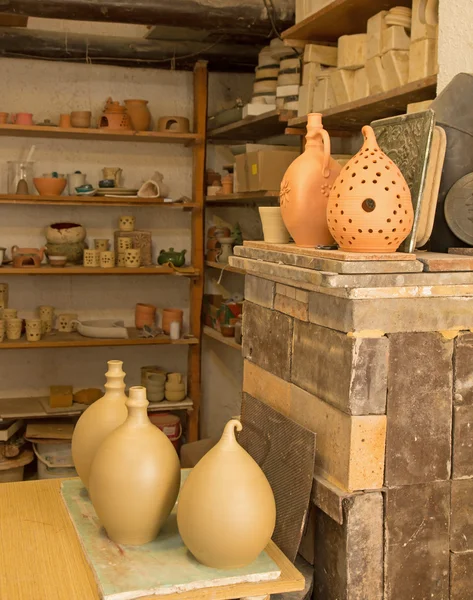 Pottery work room — Stock Photo, Image