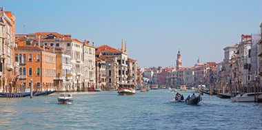 Venice, İtalya - 13 Mart 2014: canal grande.