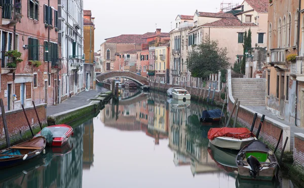 Wenecja - fondamenta briati i kanał rano — Zdjęcie stockowe