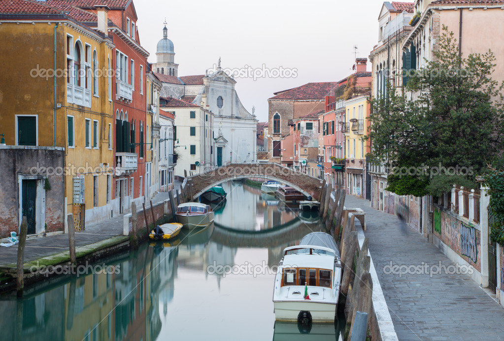Venice - Fondamenta Briati and canal in morning