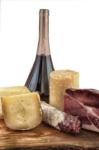 et ve peynir beyaz şarap ile