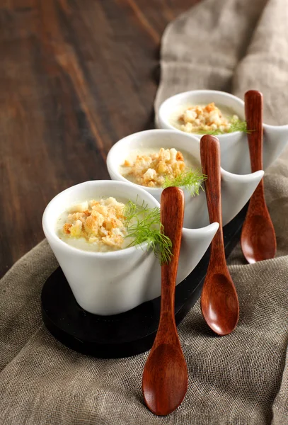 Cream soup of fennel — Stock Photo, Image