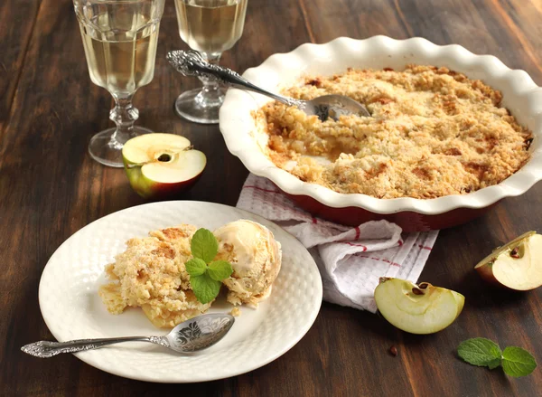 Apple crumble — Fotografie, imagine de stoc