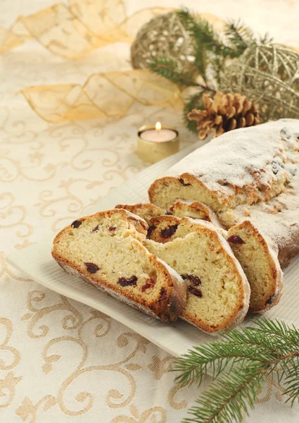 Christmas Stollen — Stock Photo, Image