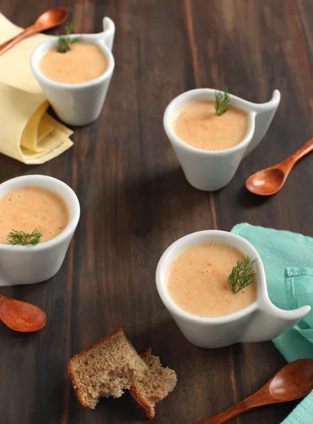 Carrot potato cream-soup — Stock Photo, Image
