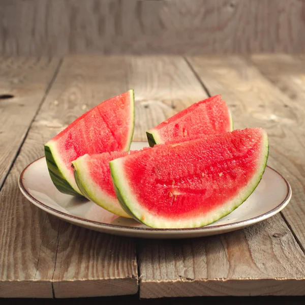 Slices of red watermelon — Stock Photo, Image