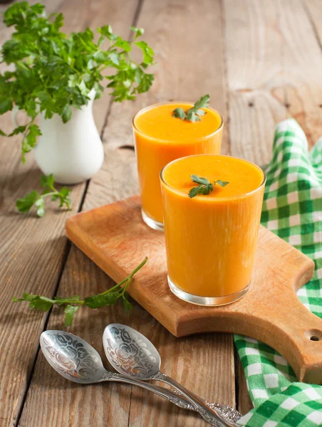 Karottensuppe — Stockfoto