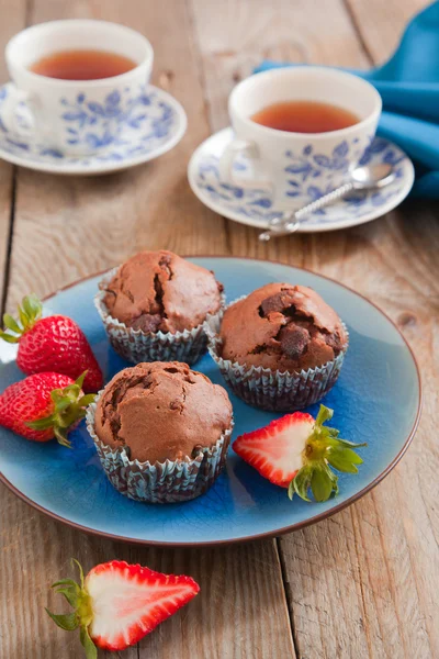 Choklad muffins — Stockfoto