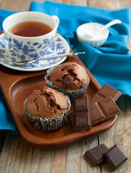 Magdalenas de chocolate —  Fotos de Stock