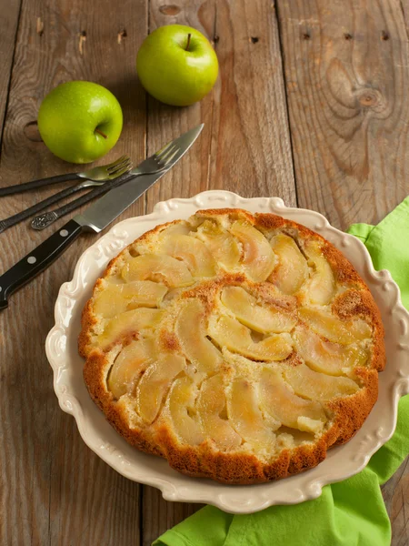 Kopfüber Apfelkuchen — Stockfoto