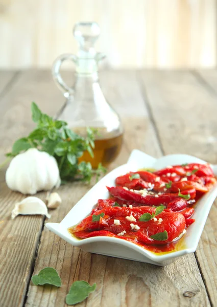 Rote gegrillte Paprika — Stockfoto