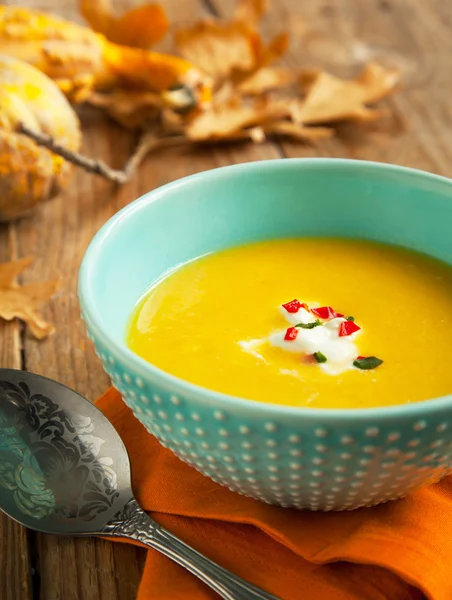 Sopa de calabaza con chile —  Fotos de Stock