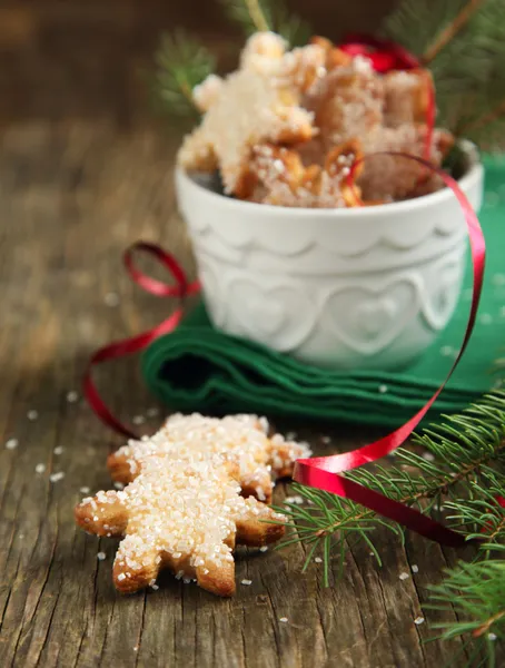 クリスマスのクッキー。セレクティブ フォーカス — ストック写真