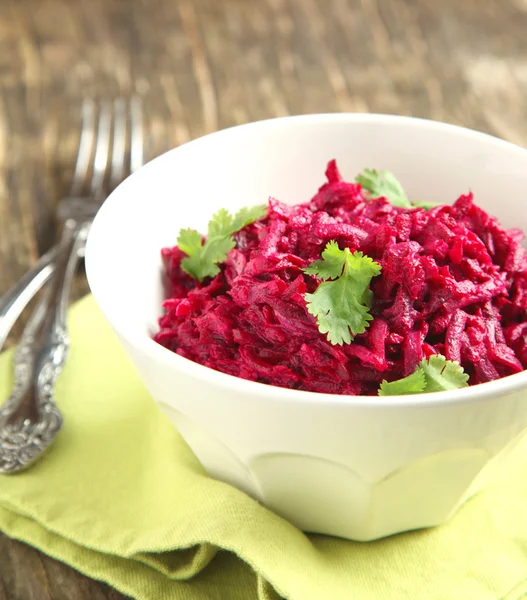 Salada de beterraba (cozinha russa ) — Fotografia de Stock