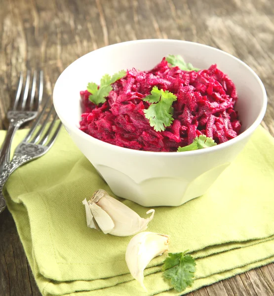 Salada de beterraba (cozinha russa ) — Fotografia de Stock