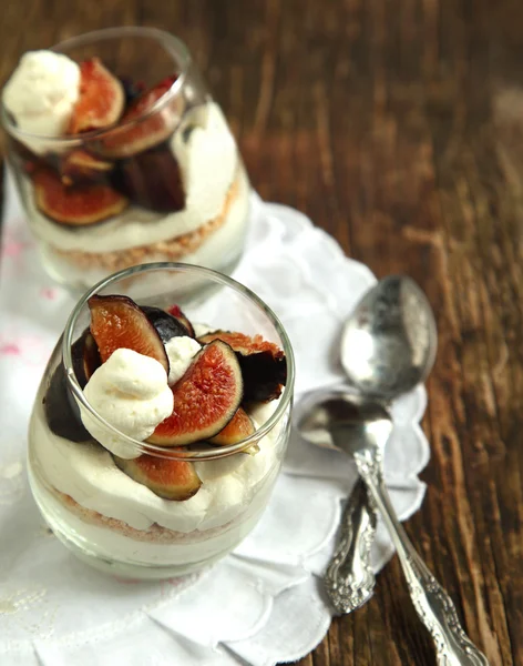Figs dessert — Stock Photo, Image