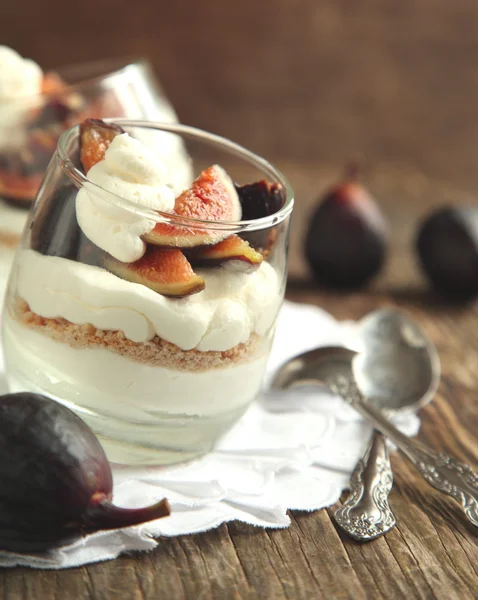 Figs dessert — Stock Photo, Image