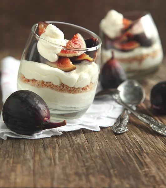 Figs dessert — Stock Photo, Image
