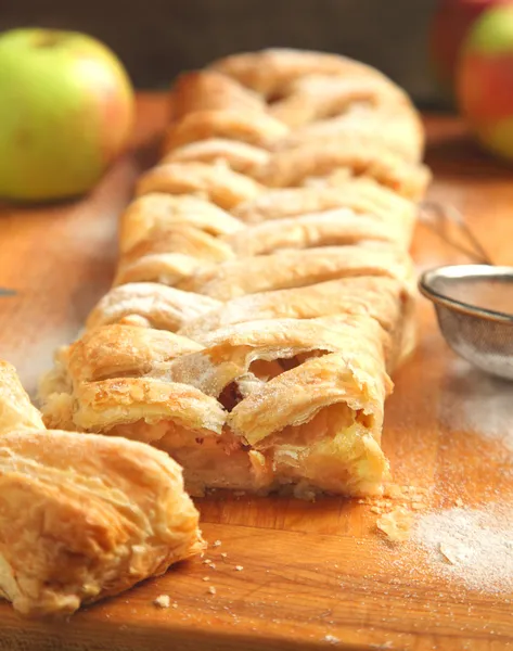 Strudel jabłkowy — Zdjęcie stockowe