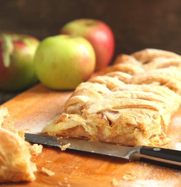 Äppelstrudel — Stockfoto