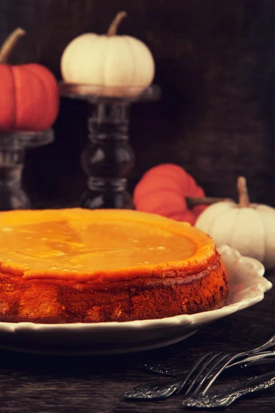 Pumpkin cheesecake — Stock Photo, Image