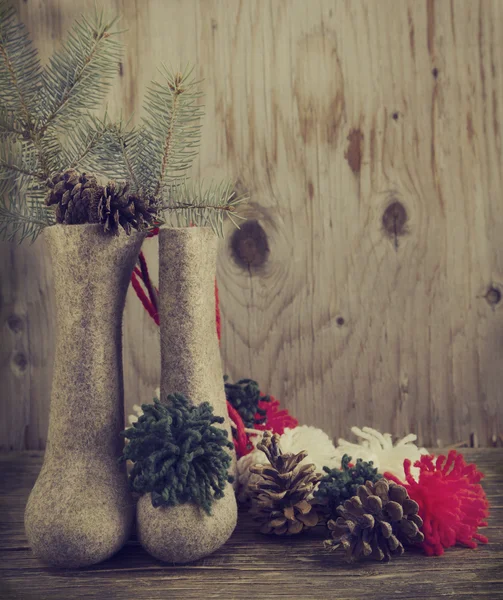 Vintage christmas decoratie — Stockfoto