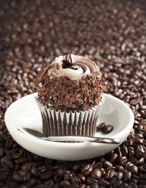 Koffie cupcake — Stockfoto