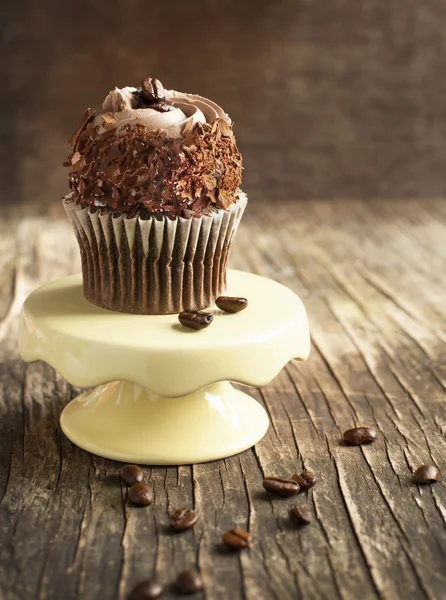 Koffie cupcake — Stockfoto