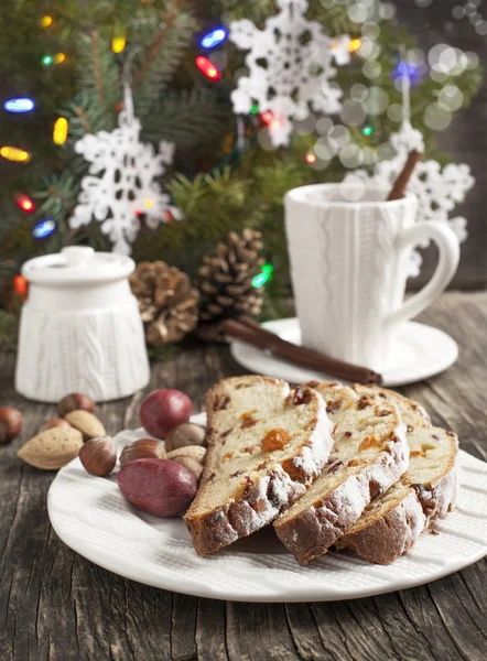 Boże Narodzenie stollen — Zdjęcie stockowe