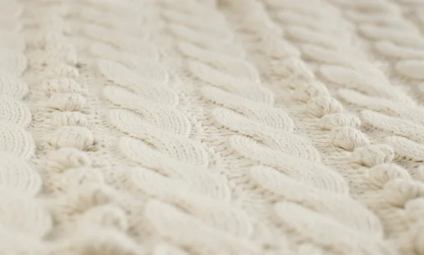 Breien (textiel) textuur, kleine diepte van het veld — Stockfoto