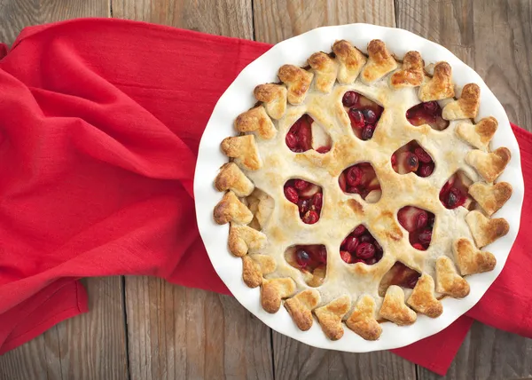Apple cranberry pie — Stock Photo, Image