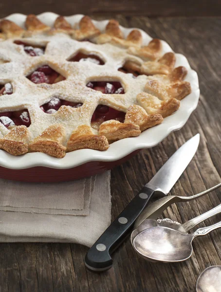 Tarta de arándano de manzana — Foto de Stock