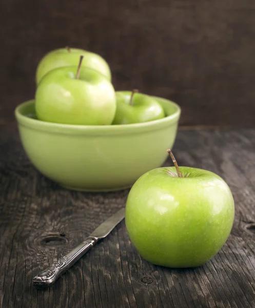 Grønne æbler - Stock-foto
