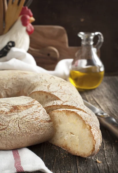 Pâine rotundă italiană — Fotografie, imagine de stoc