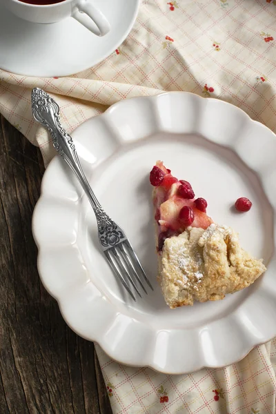 Galette de amora de maçã caseira fresca — Fotografia de Stock