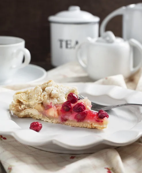 Galette de amora de maçã caseira fresca — Fotografia de Stock