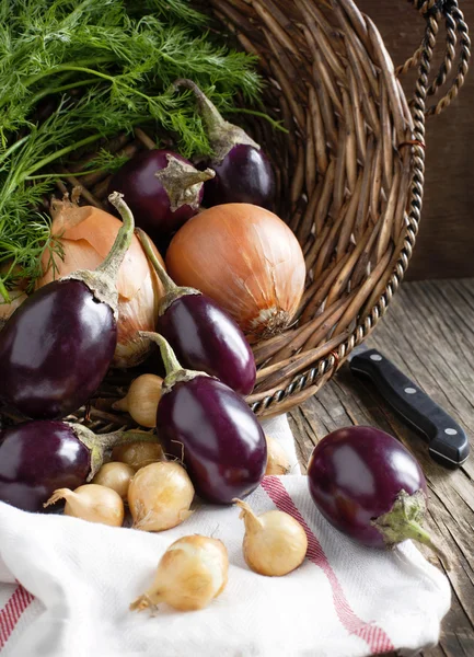 Fresh Vegetables in the basket — Stock Photo, Image