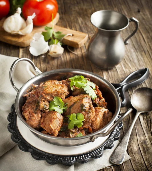 Chahohbili. Georgian chicken ragout. Tradition Georgian cuisine — Stock Photo, Image