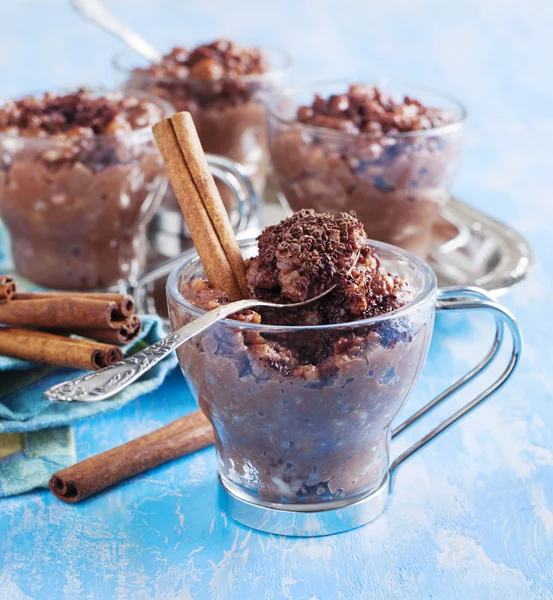 Sweet chocolate risotto — Stock Photo, Image