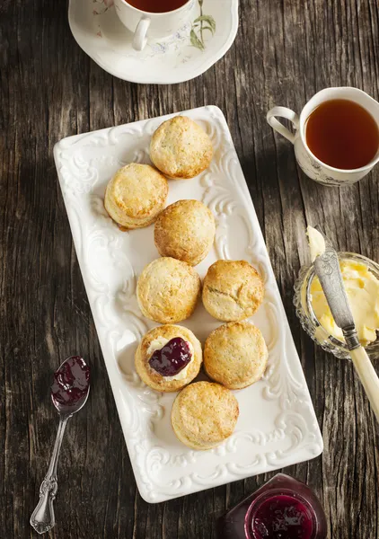 Focaccine fresche fatte in casa — Foto Stock