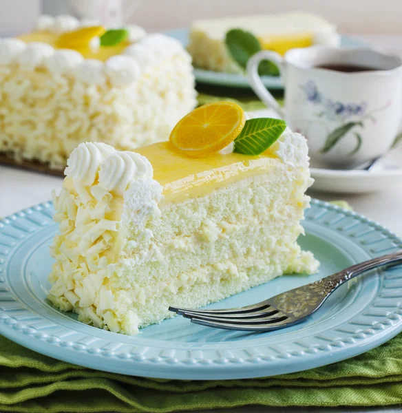 Bolo de limão — Fotografia de Stock