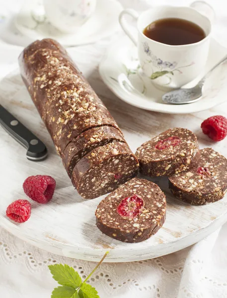 Chocolate salami — Stock Photo, Image