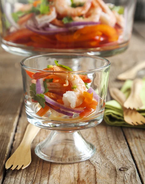 Chipotle shrimp cocktail — Stock Photo, Image