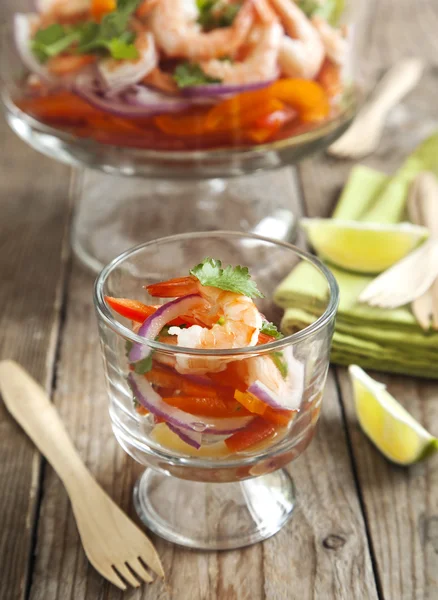 Chipotle shrimp cocktail — Stock Photo, Image