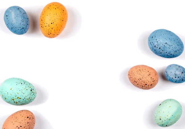 Великодні Яйця Великоднє Прикрашання Щасливі Великодні Листівки — стокове фото