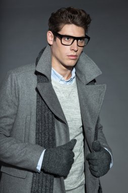 adam kış modası.