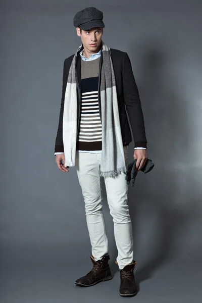 남자 겨울 패션. — 스톡 사진