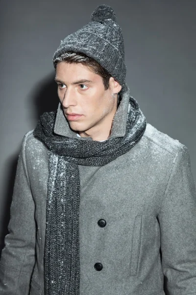 Man winter fashion. — Stock Photo, Image