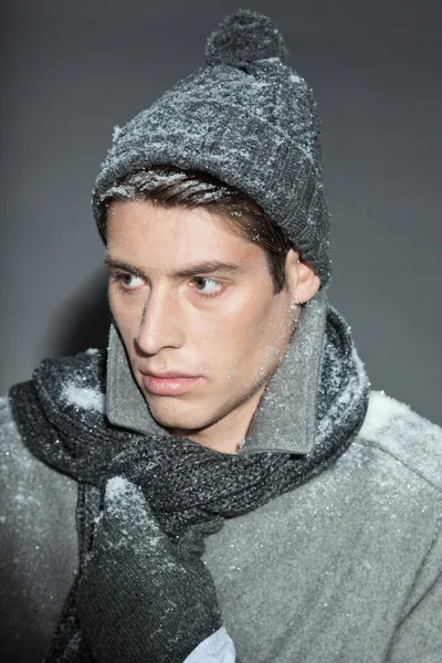 Man winter fashion. — Stock Photo, Image