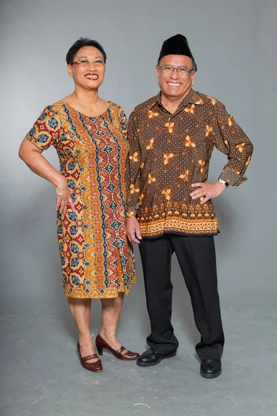 Senior indonesian couple in love. — Stock Photo, Image